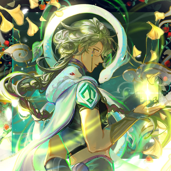Baizhu Genshin avatar anime