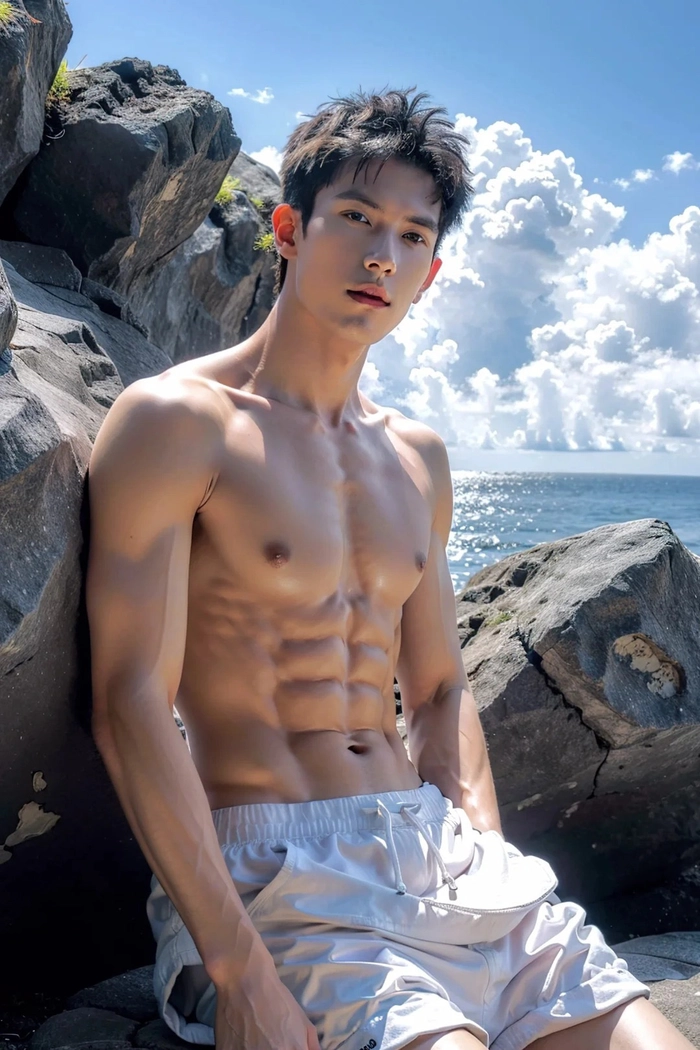 Chàng trai sáu múi quyến rũ