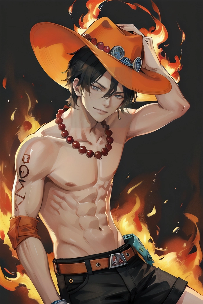 Fanart Ace One Piece đẹp rực rỡ