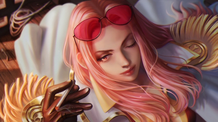 Hina OnePiece trong phong cách fanart độc đáo