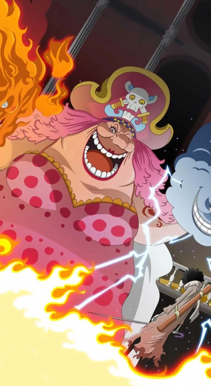 Hình Big Mom khi triệu hồi linh hồn