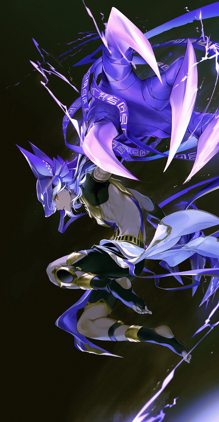 Hình Cyno Genshin Impact chibi dễ thương