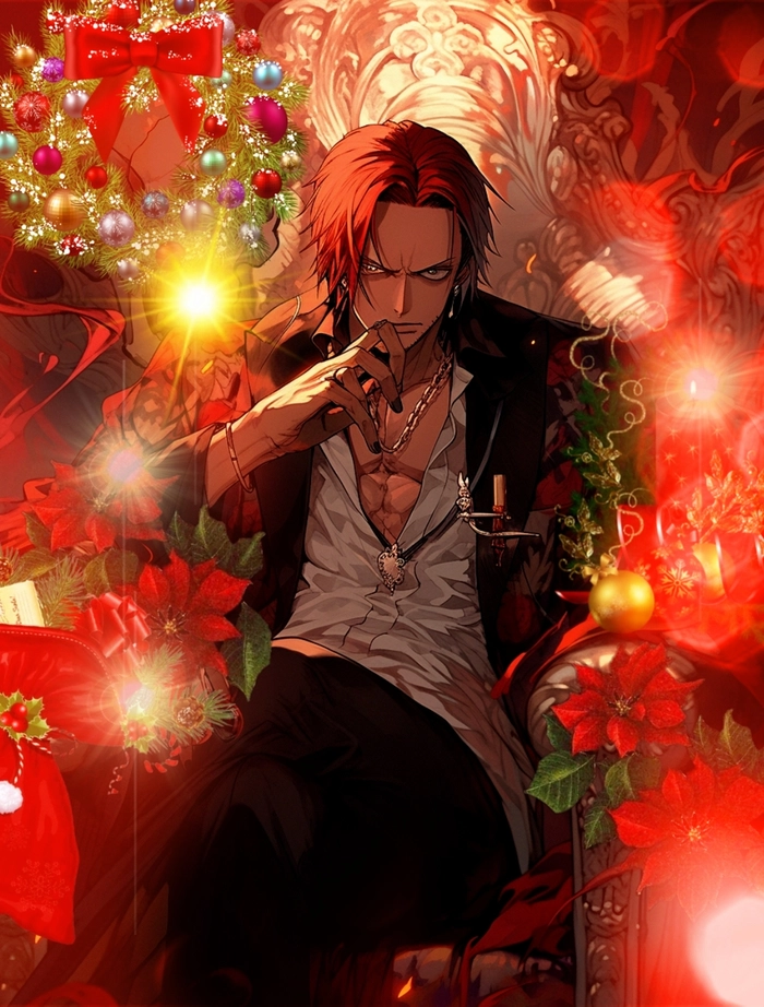 Hình One Piece Shanks bước đi uy nghi