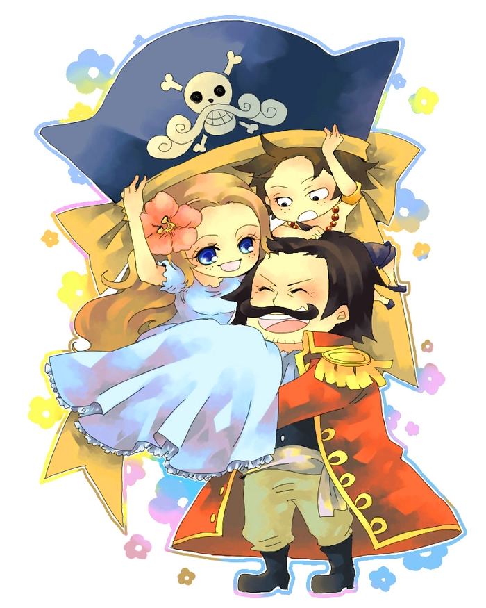 Hình Portgas D. Rouge chibi đáng yêu
