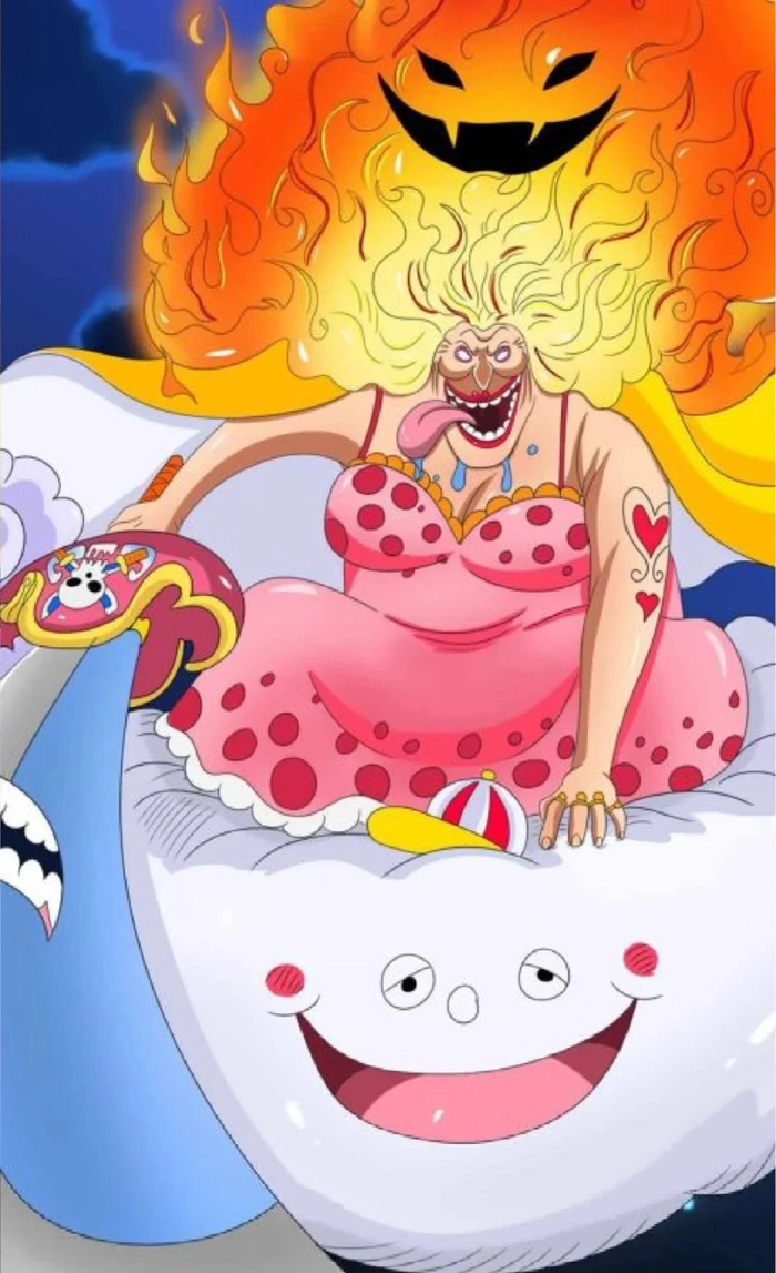 Hình ảnh Big Mom với mái tóc rực lửa