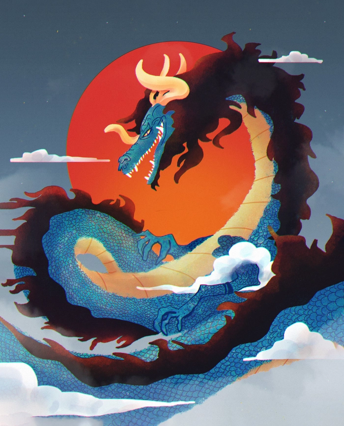 Hình ảnh Kaido dạng rồng bá đạo