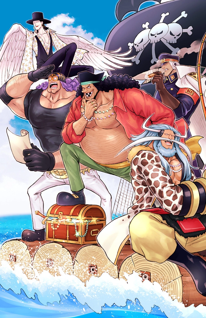 Hình ảnh Râu Đen bước ra từ anime