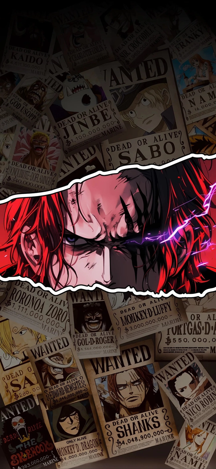 Hình ảnh Shank Tóc Đỏ phong cách anime
