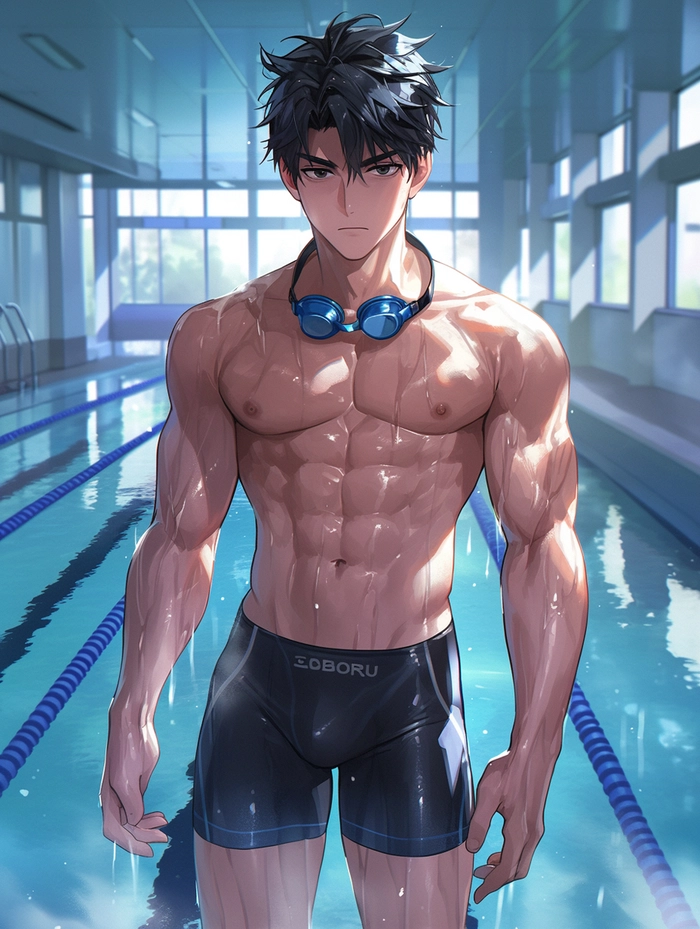 Hình ảnh trai đẹp 6 múi anime