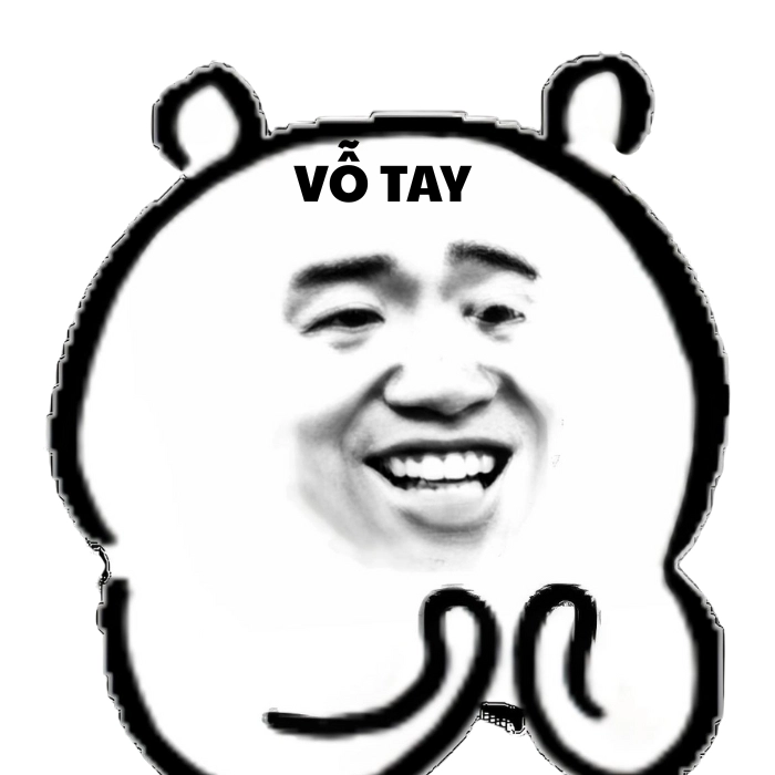 Hình meme vỗ tay độc đáo