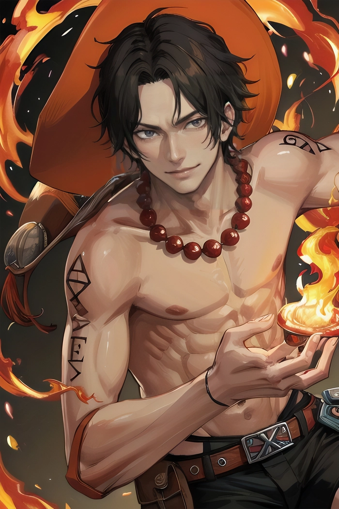 Hình nền Ace One Piece đậm chất anh hùng