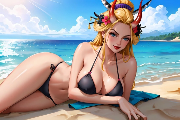 Hình nền Black Maria One Piece bikini