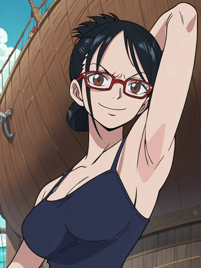 Hình nền Tashigi One Piece anime lôi cuốn