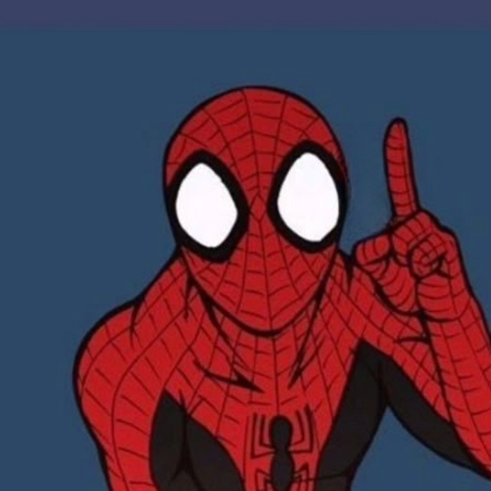 Meme Spiderman chỉ tay chế
