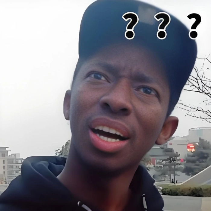 Meme anh da đen chấm hỏi mặt ngỡ ngàng