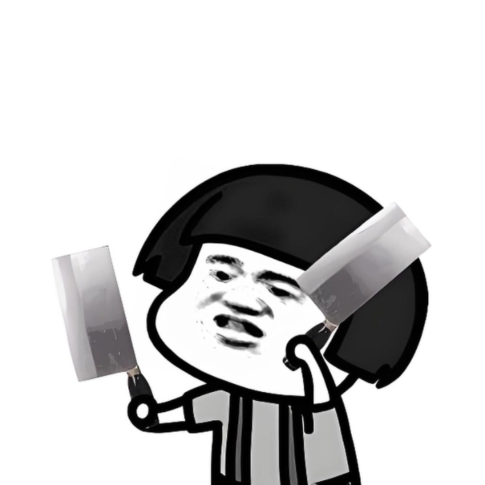 Meme mèo cầm dao “hờn nhưng ngầu”