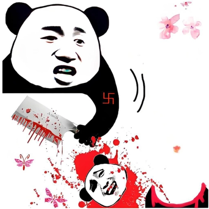 Meme mèo cầm dao lén lút dễ thương