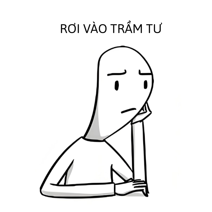 Meme suy nghĩ tình yêu