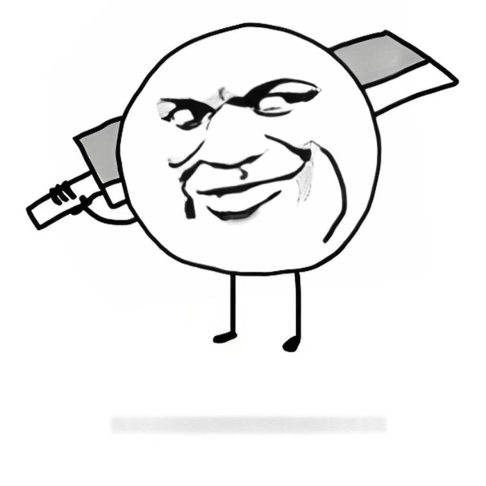Meme vịt cầm dao gào thét trong im lặng