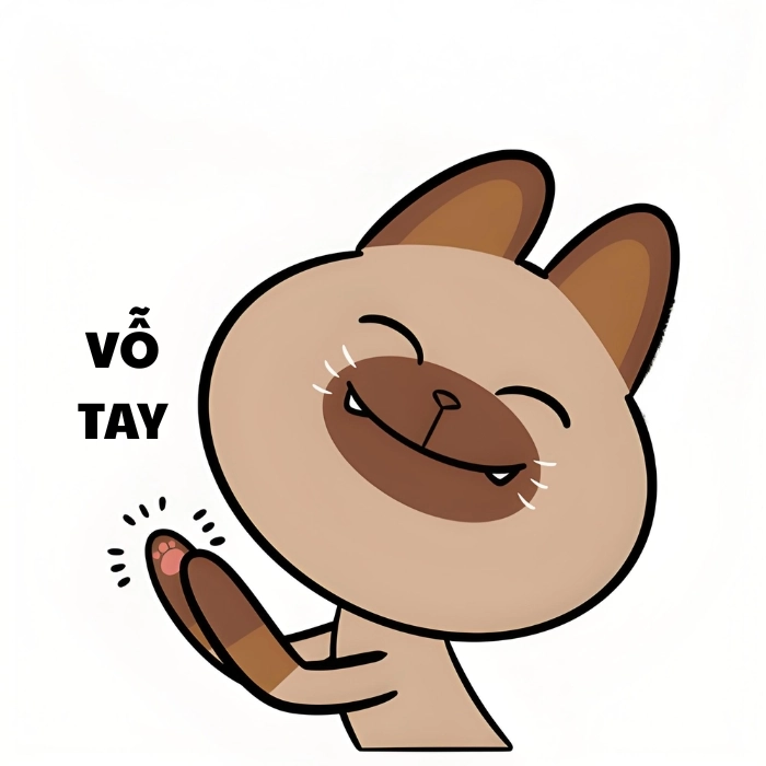 Mèo vỗ tay meme