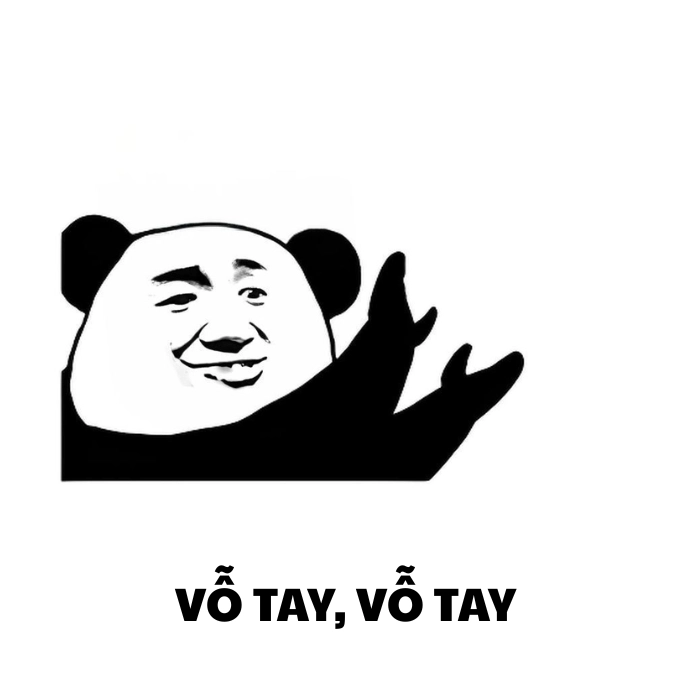 Vỗ tay meme biểu cảm