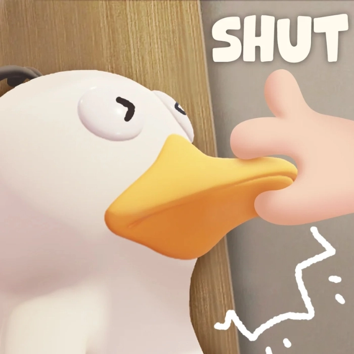 ảnh con vịt meme cầm mỏ