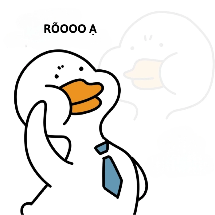 ảnh con vịt meme rõ ạ