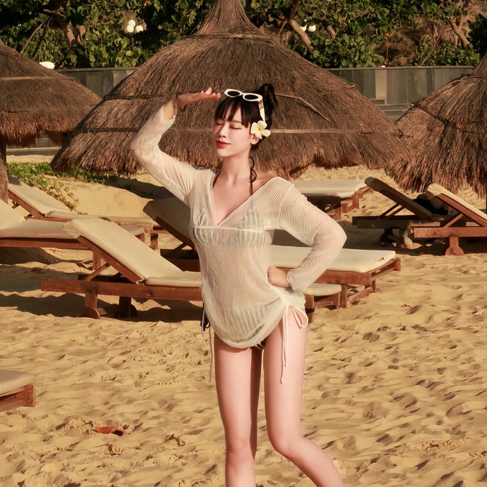 ảnh gái xinh mặc bikini chụp dáng