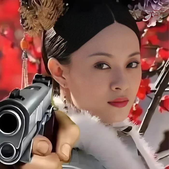 Ảnh meme cầm súng hài hước