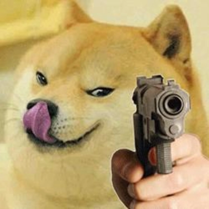 ảnh meme cầm súng đểu