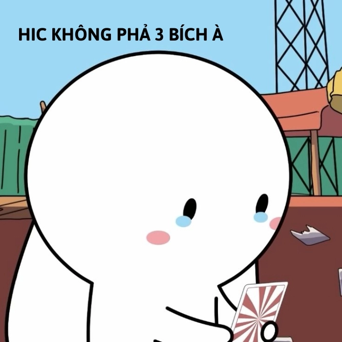 ảnh meme thỏ bảy màu khóc