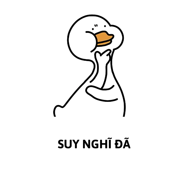 ảnh meme vịt suy nghĩ