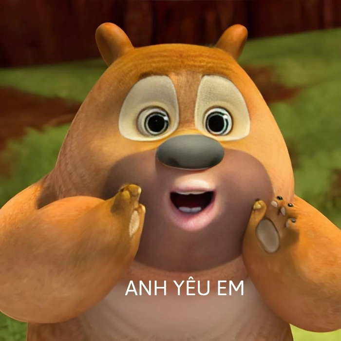 cute meme gấu