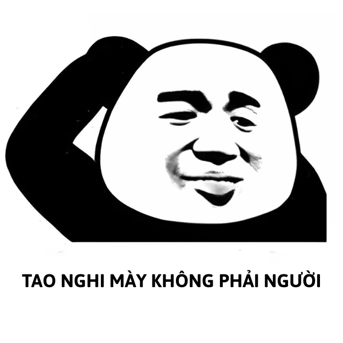 gấu trúc nghi ngờ memeq