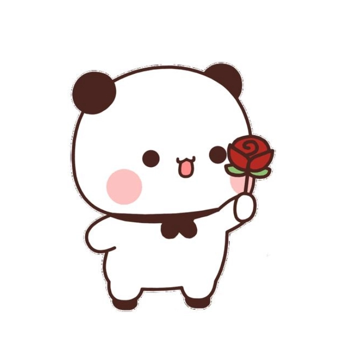 hình ảnh meme cute tặng hoa