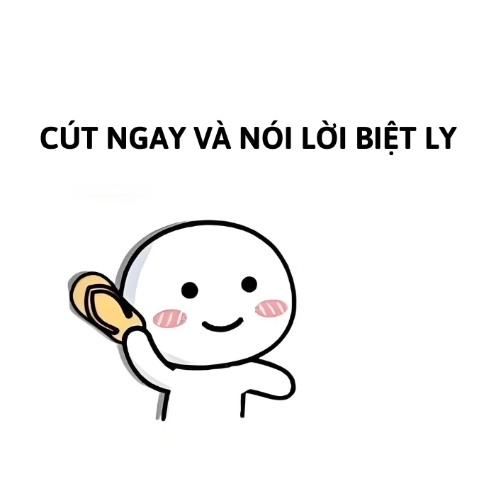 hình ảnh tạm biệt meme