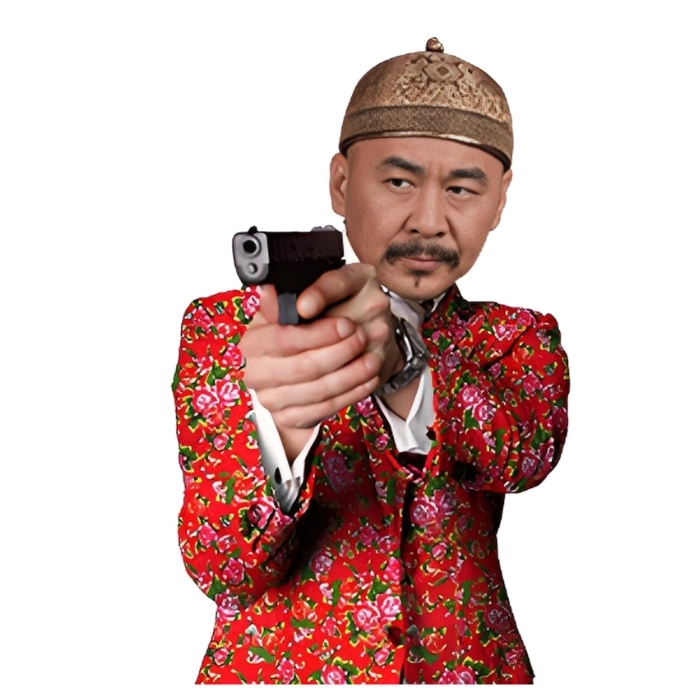 hình ảnh tay cầm súng meme