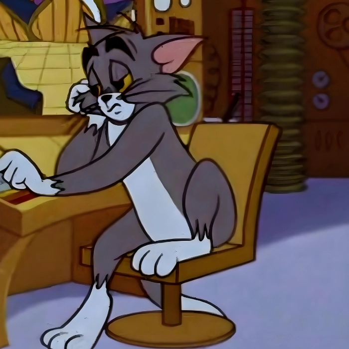 hình meme tom and jerry buồn ngủ