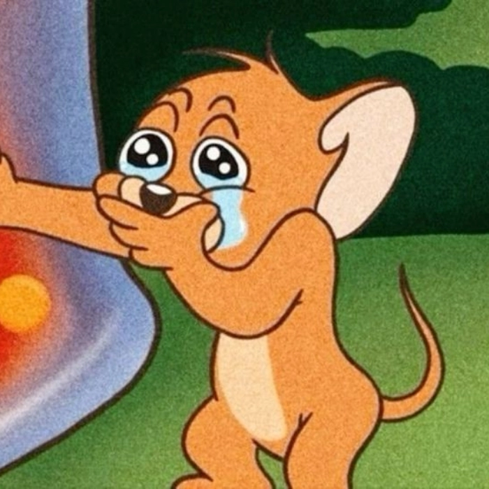 hình meme tom and jerry khóc