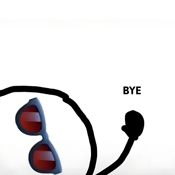 hình tạm biệt meme bye