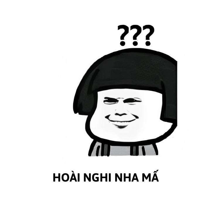 mặt nghi ngờ meme