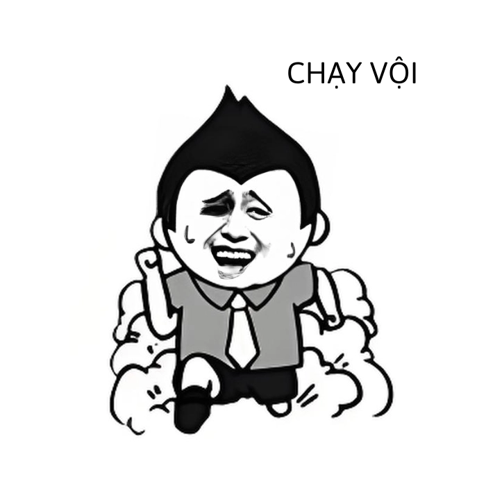 meme chạy vội