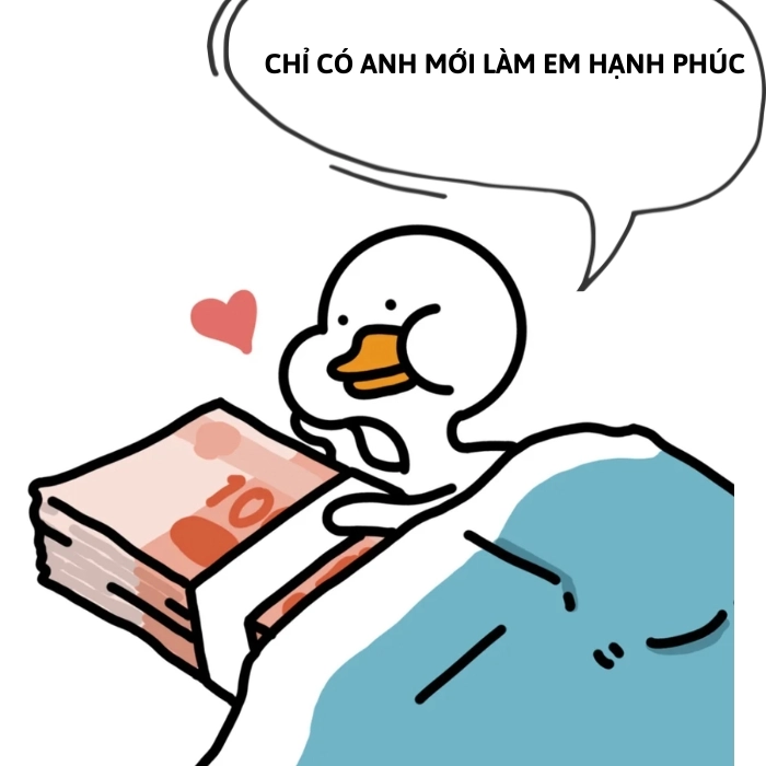 meme con vịt chế cute