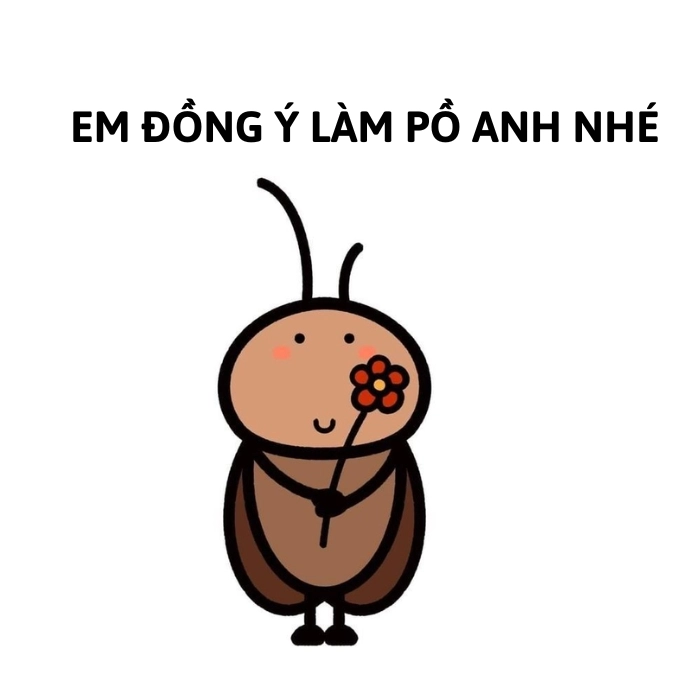 meme đồng ý làm người yêu anh nha