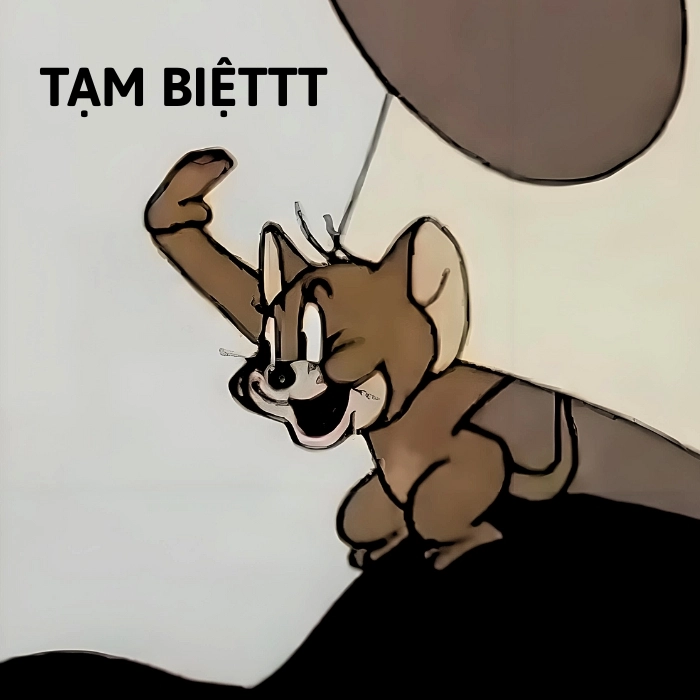 meme tạm biệt cute