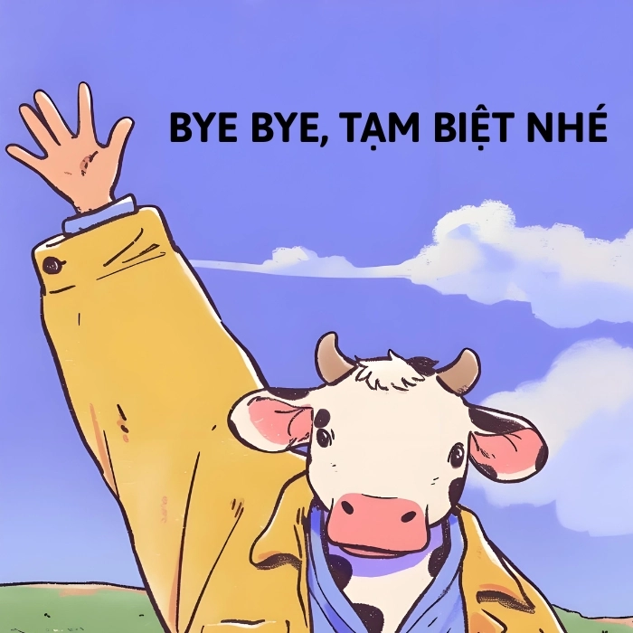 meme tạm biệt nhé