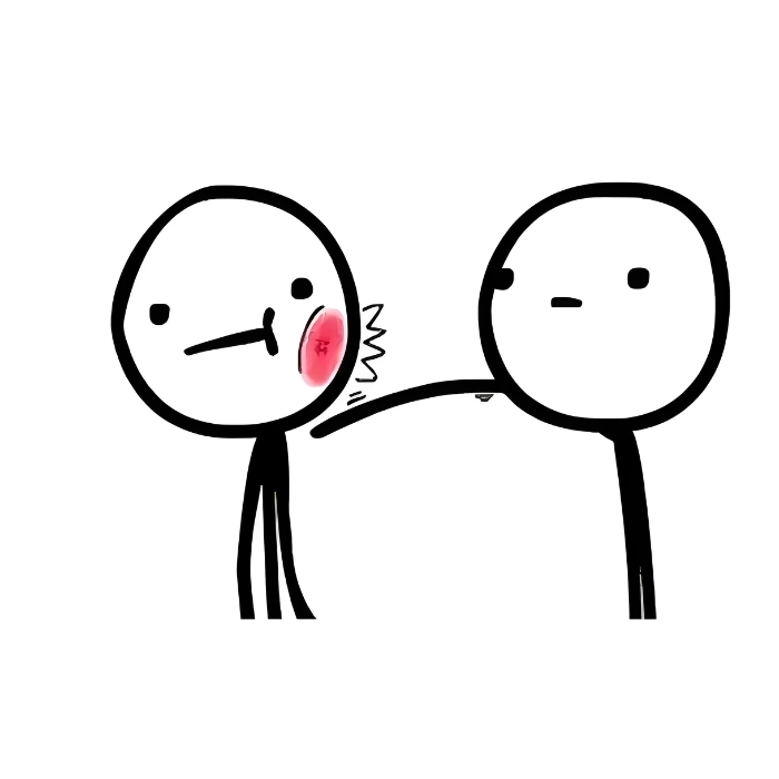 meme tát đỏ mặt