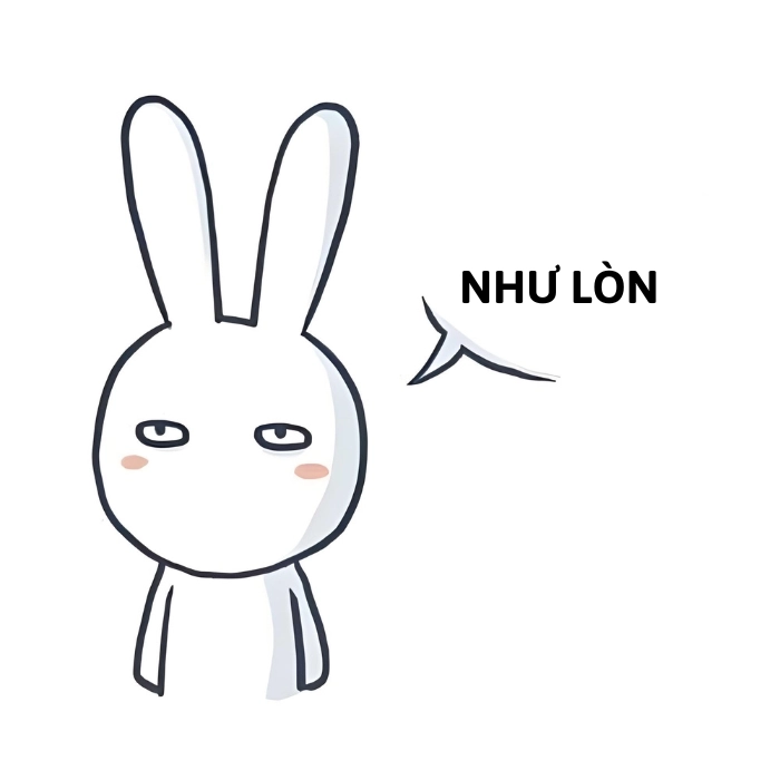 meme thỏ 7 màu chế bựa