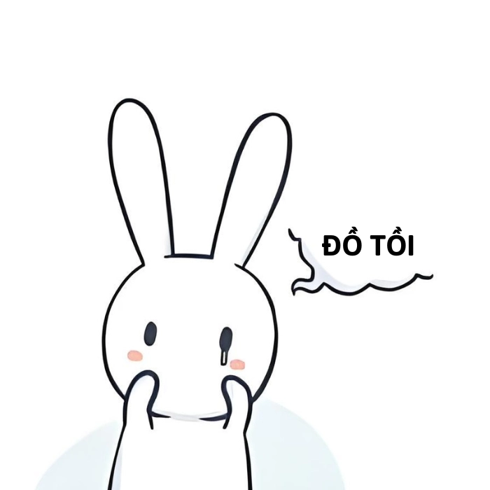 meme thỏ 7 màu