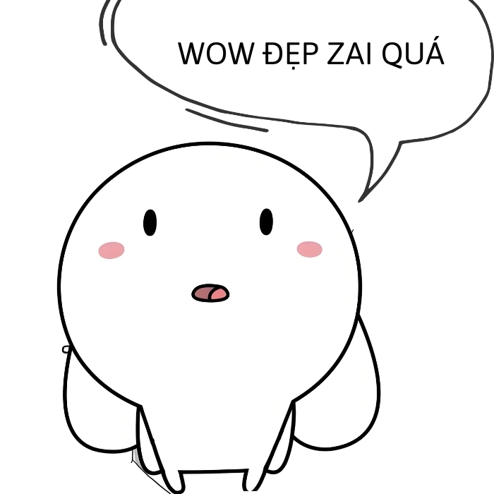 meme thỏ bảy màu dễ thương